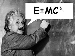 Albert Einstein, genius.